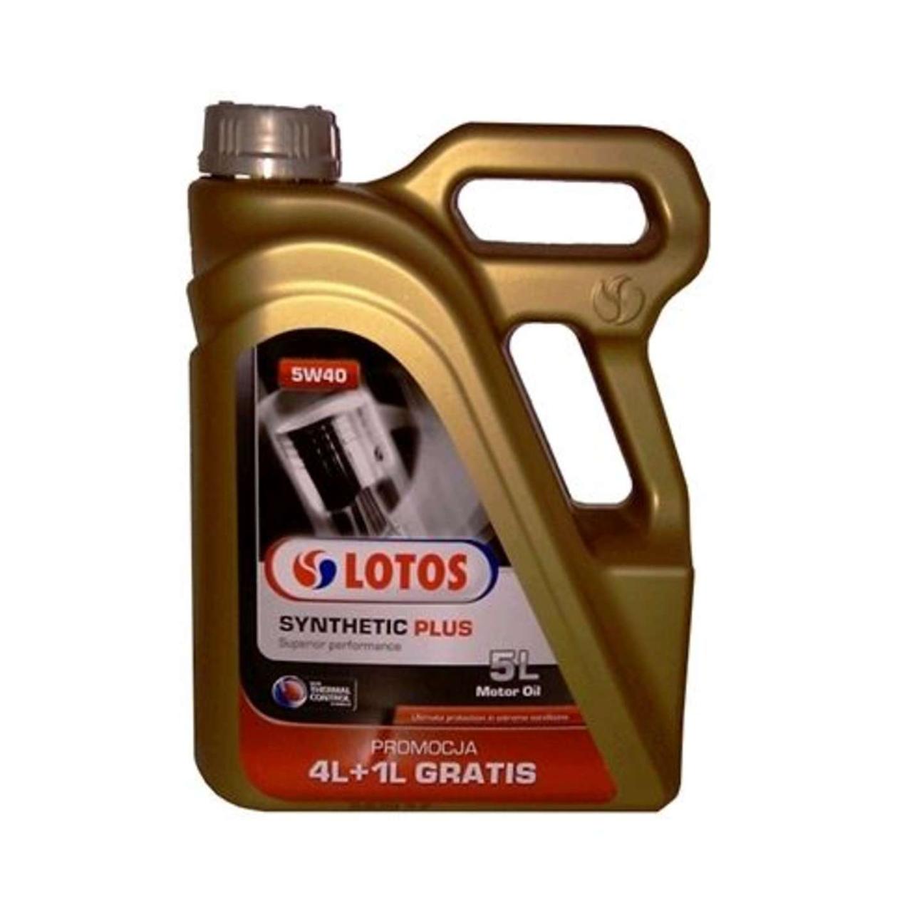 Олива автомобільна, 5л (SAE 5W-40, синтетика) (Synthetic Plus) LOTOS (#GPL)
