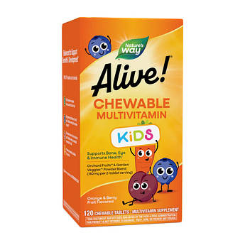 Nature's Way Alive! Kid's Chewable Multivitamin (120 tab)