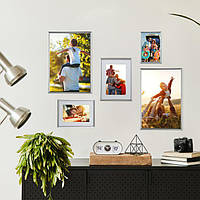 Набір з 2 рамок для фотографій 10 х 15 см Срібло