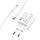 Мережевий зарядний пристрій HOCO C147A Charm PD20W+QC3.0 charger set (C to C)(EU) White, фото 7