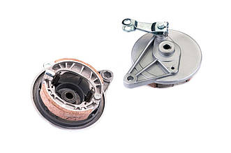 Кришка заднього барабана гальмівного Delta / Alpha (+колодки) MANLE