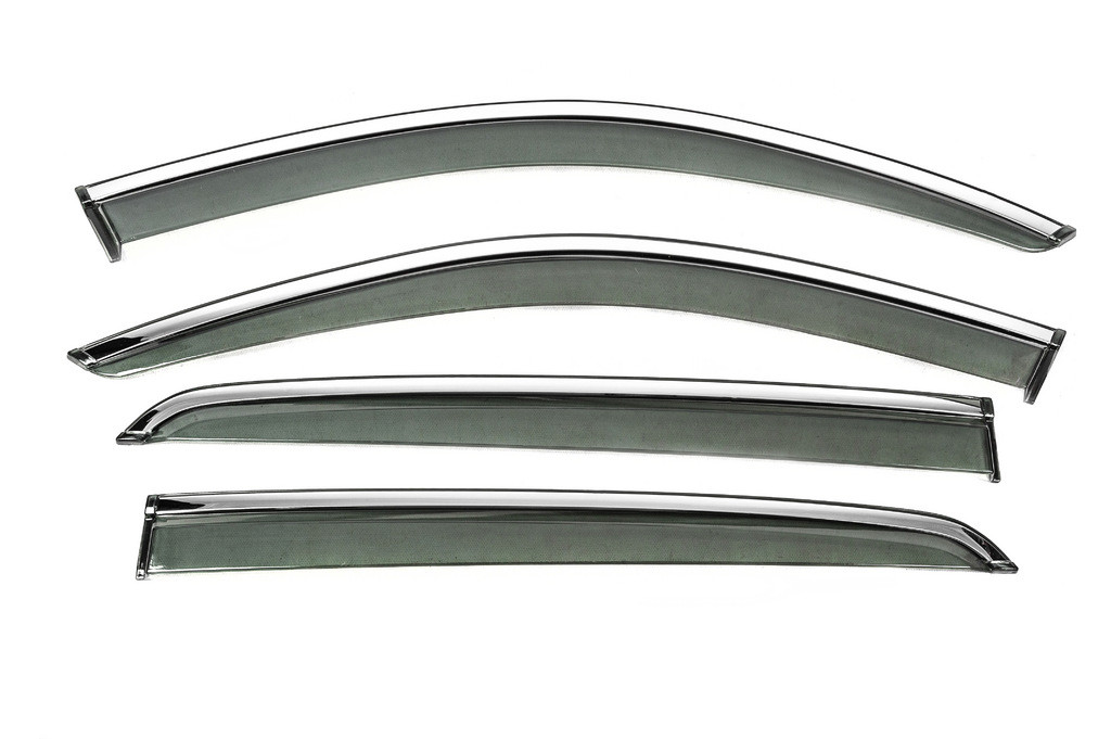 Вітровики з хромом Niken Luxury (4 шт) для Volvo XC40 2018- рр від VLF комп., фото 1