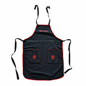 MS506 Фартух універсальний чорний з червоним 68*90 см
