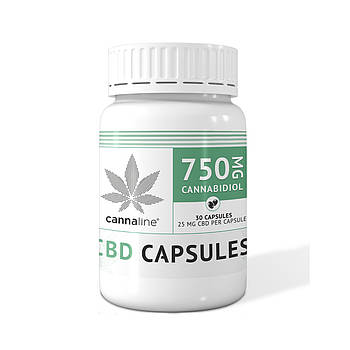 🌿 Капсули з КБД Cannaline CBD Softgels 750 мг 30 шт