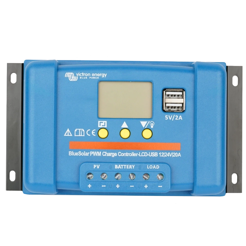 Контролер зоря Victron Energy BlueSolar PWM-LCD&USB 12/24V-20A(20A, 12/24В)