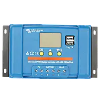 Контролер зоря Victron Energy BlueSolar PWM-LCD&USB 12/24V-20A(20A, 12/24В)