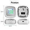 Wifi датчик витоку природного газу + чадного газу 2 в 1 з екраном та сиреною Nectronix GLD-20, фото 5