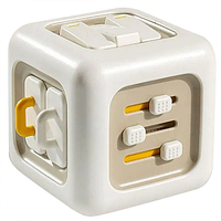 Дитяча іграшка монтессорі, бізікуб для сенсорного розвитку (6 в 1)