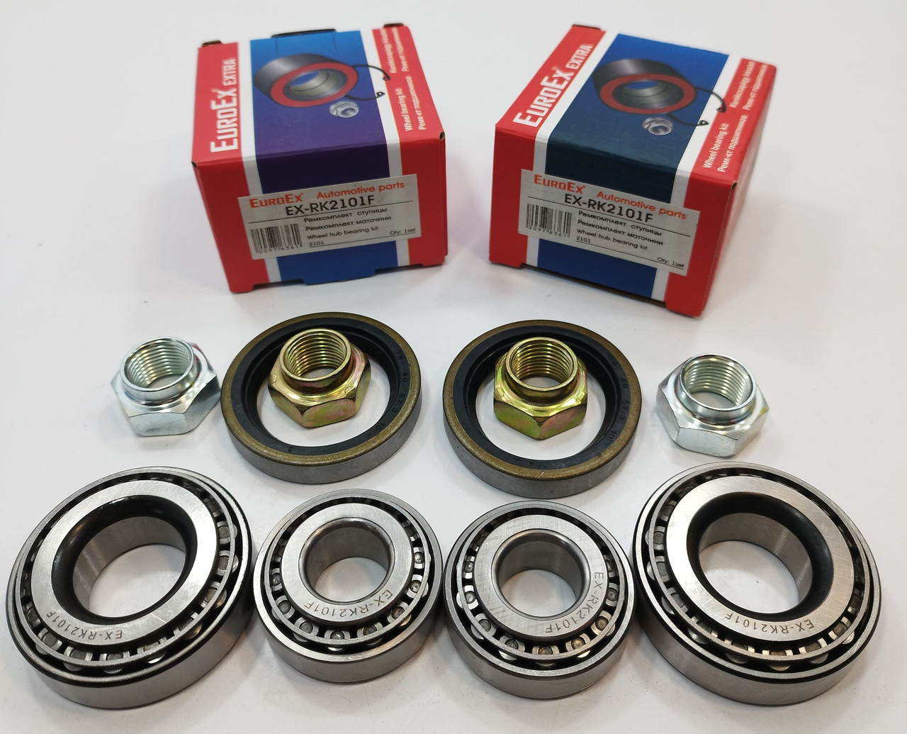 Підшипник передньої маточини (к-т на 2 колеса) ВАЗ 2101-07 EuroEx Угорщина, фото 1