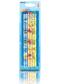 Олівці прості 6 шт "MARCO" Colorite з гумкою 1000EB-6BL KNZ
