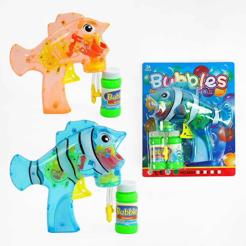 Пістолет з мильними бульбашками 2 види, на листі 25*21*7 см /60-2/, фото 1