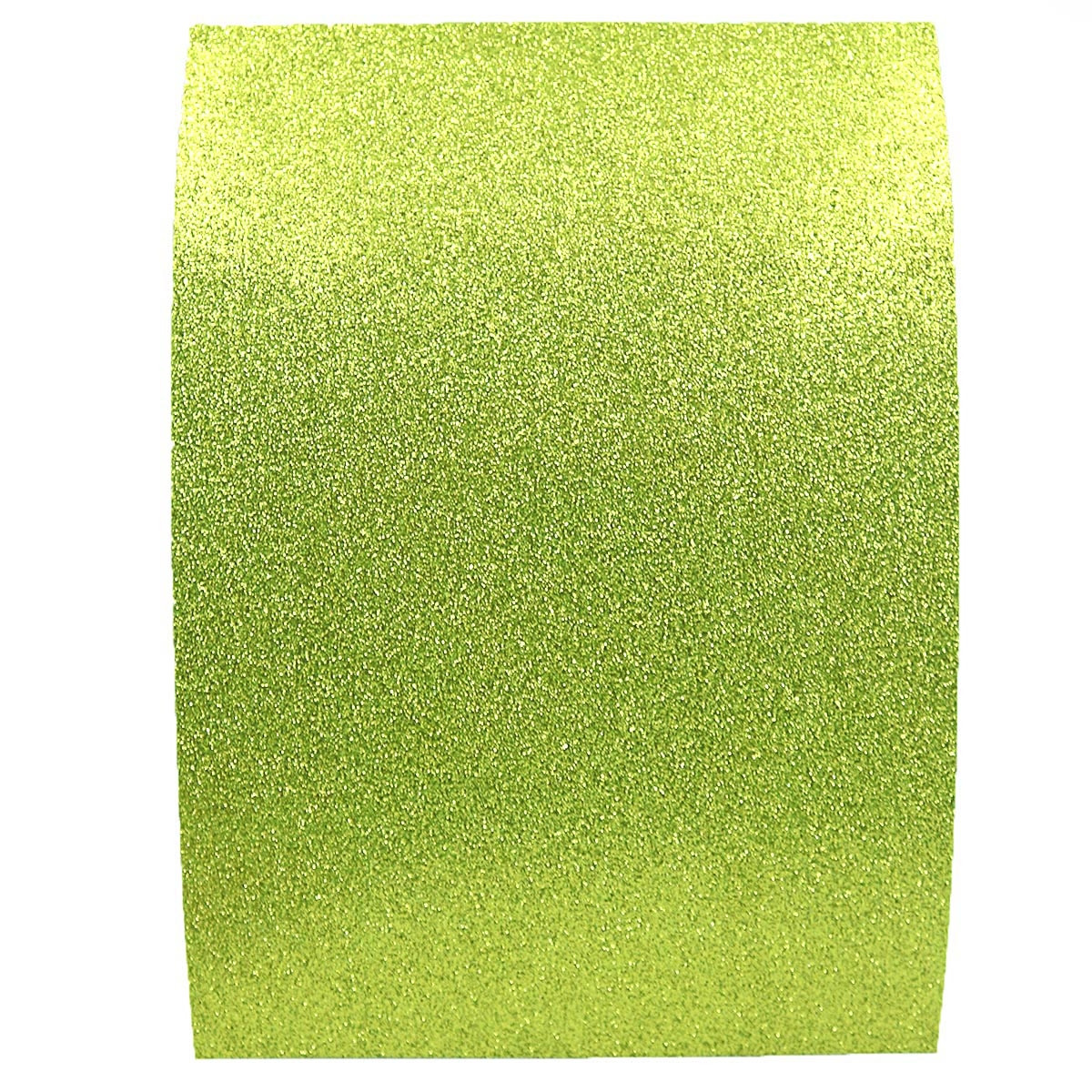 Фоаміран EVA 1.7±0.1MM "Салатовий" GLITTER HQ A4 (21X29.7CM) з клеєм, 10 аркушів/п./етик., фото 1