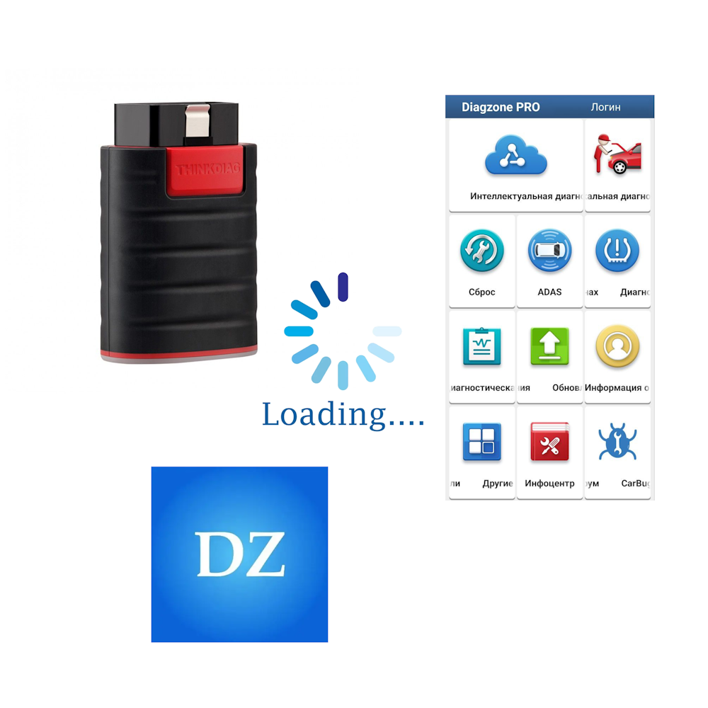 Підписка Diagzone Pro для Thinkdiag (легкові+вантажні+електро) на 1 рік оновлень