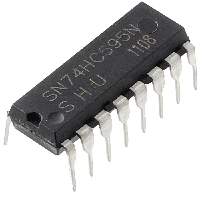 Мікросхема логіки SN74HC595N, DIP16