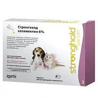 Краплі Стронгхолд 6% для кошенят і цуценят до 2,5 кг 1 піпетка