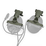 Кріплення для навушників ARC New Helmet Mount Adapter MSA Sordin, Колір: Green, WYS0086, фото 3