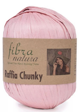 Raffia Chanky FibraNatura (рафія)-114-04 рожева, фото 1