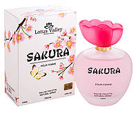 Туалетная вода женская Sakura 100мл т/в жен Lotus Valley