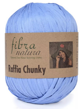Raffia Chanky FibraNatura (рафія)-114-11 блакитна, фото 1