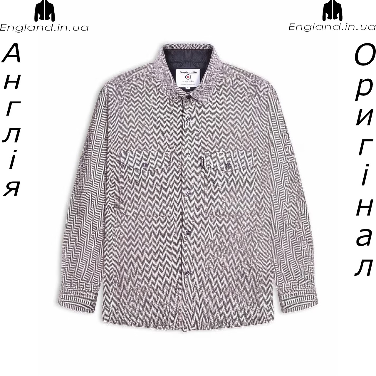 Сорочка чоловіча фланелева Lambretta (Ламбретта) з Англії - на довгий рукав, фото 1