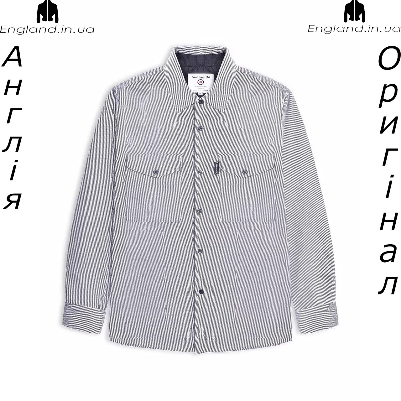 Сорочка чоловіча Lambretta (Ламбретта) з Англії - на довгий рукав, фото 1