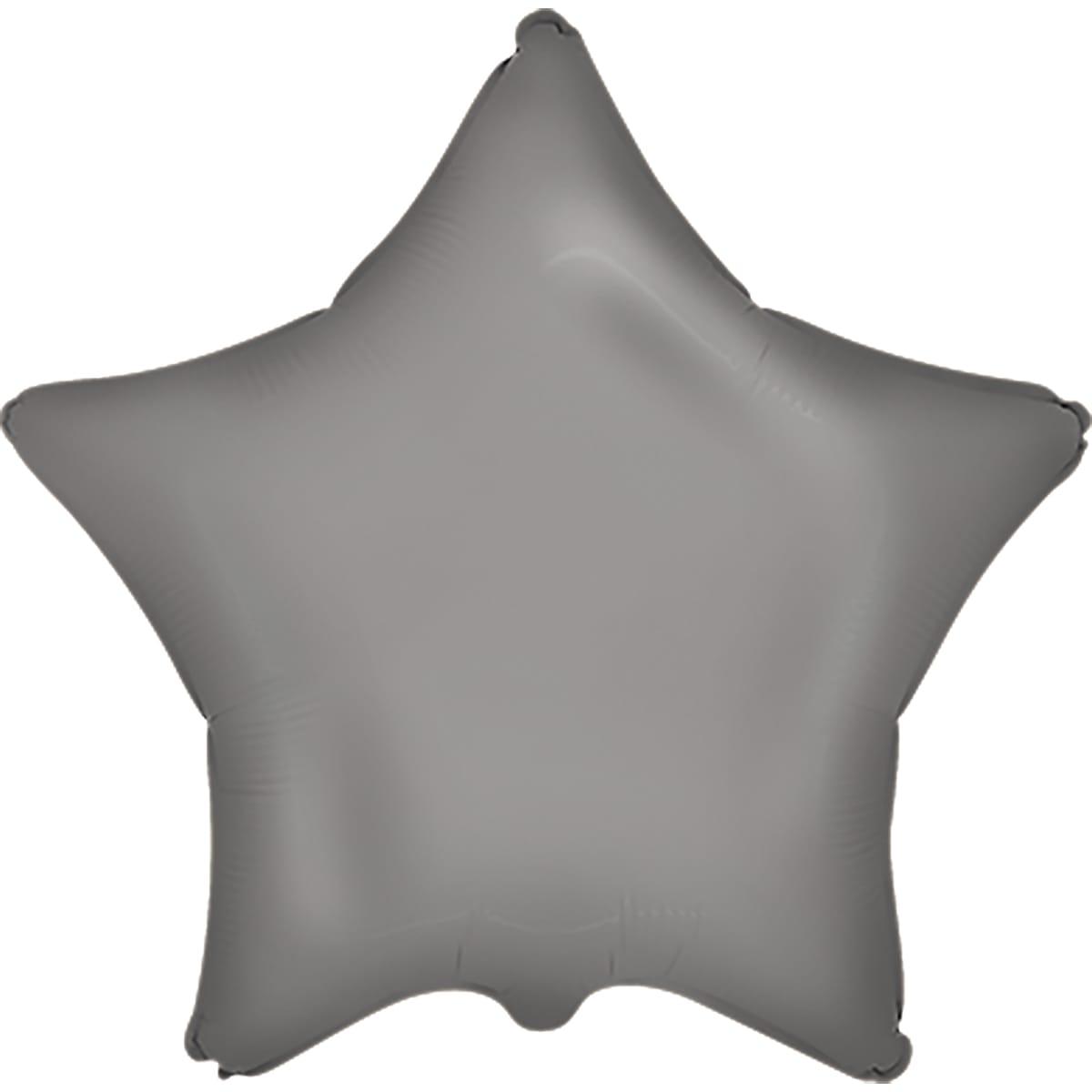 Фольгована кулька "Зірка" платинова матова Flexmetal 18"(45см) 1шт.
