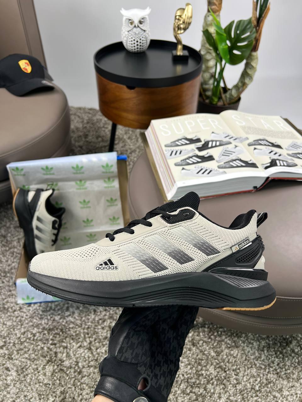 Чоловічі текстильні кросівки Adidas X_PLR System Beige Black, кеди Адідас текстиль бежеві. Чоловіче взуття