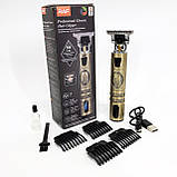 Тример для бороди універсальна з насадками, Професійний тример з насадками, Стильна машинка для стрижки ZD-69, фото 2