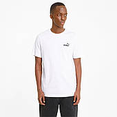 Футболка чоловіча Puma Ess Small Logo Men's Tee 586668 02 (біла, бавовна, повсякденна, бренд пума)