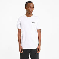 Футболка чоловіча Puma Ess Small Logo Men's Tee 586668 02 (біла, бавовна, повсякденна, бренд пума)