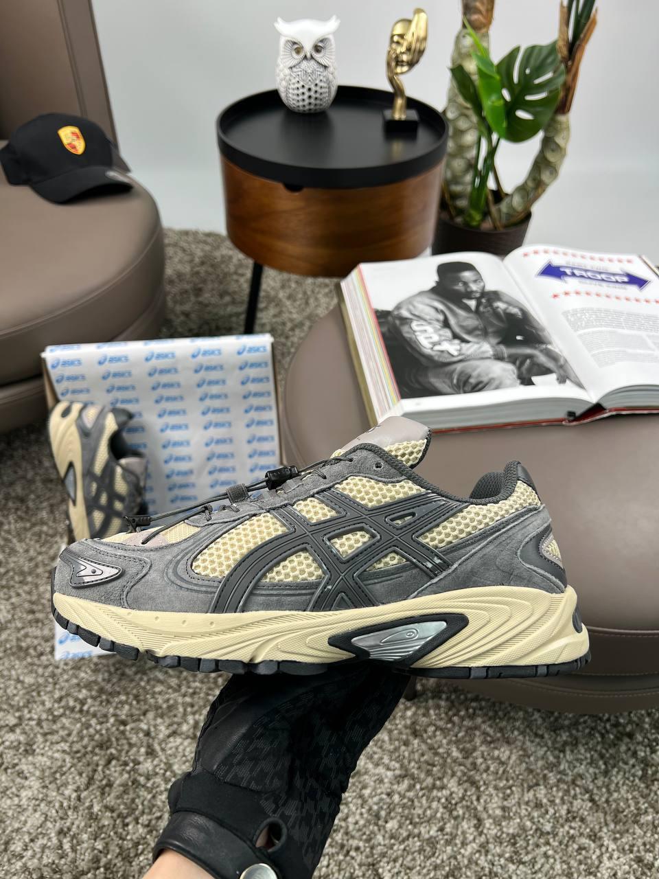 Чоловічі кросівки замшеві текстиль ASICS Gel-Kahana TR V4 Grey Beige, кеди Асикс замша сірі. Чоловіче взуття