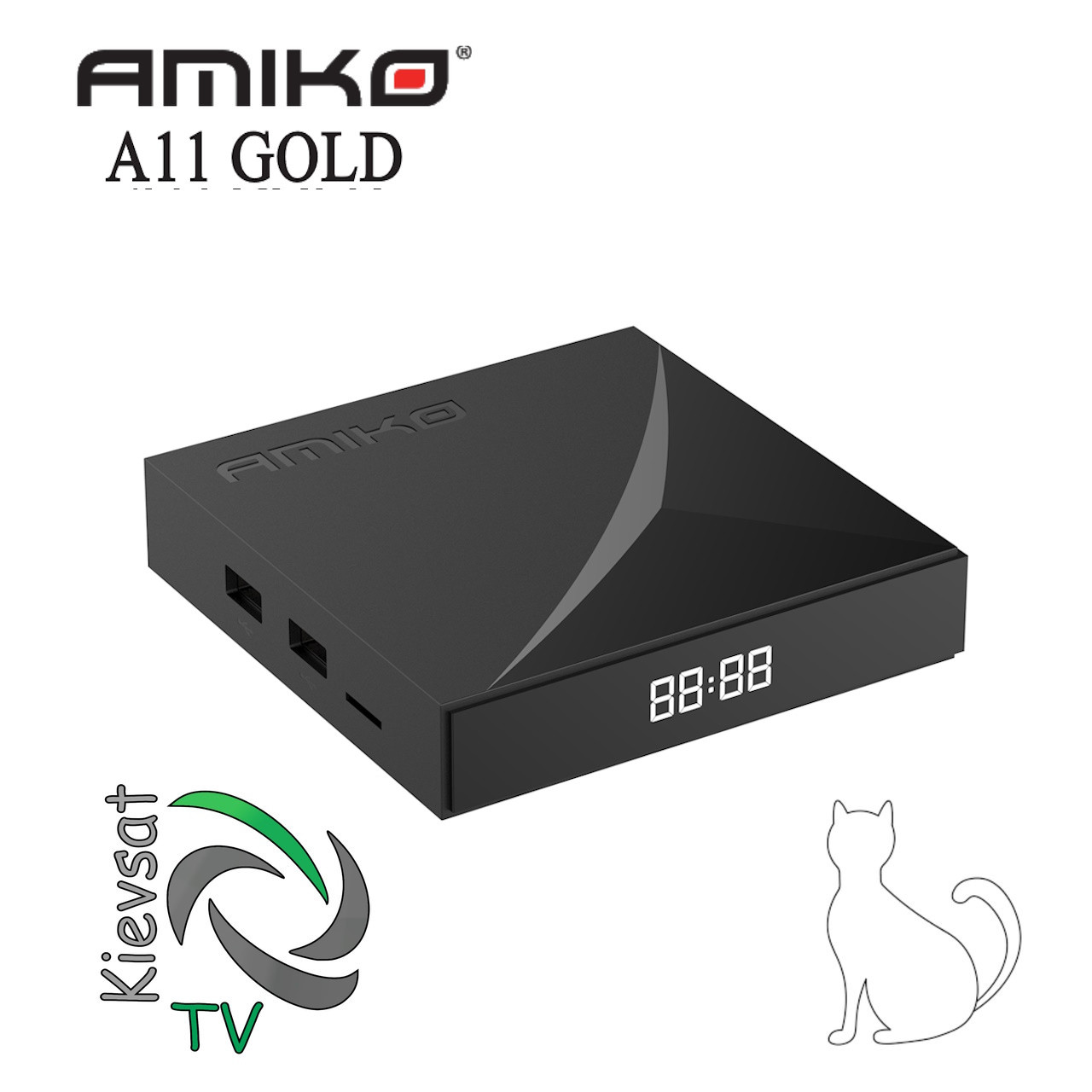 AMIKO A11 GOLD | Android 11 OTT 4K медіаплеєр