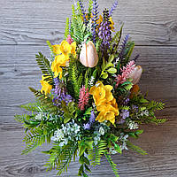 Весняна композиція в кашпо 43 см