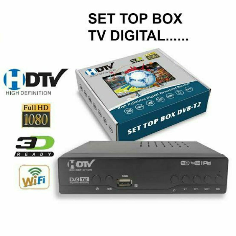 Цифровий ефірний тюнер T2 Set Top Box. Цифровий ресивер T-2, фото 1