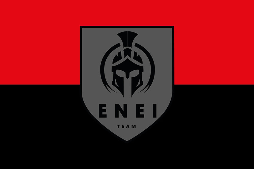 Прапор роти БПЛА підрозділу спеціальних операцій «Еней» ЗСУ червоно-чорний