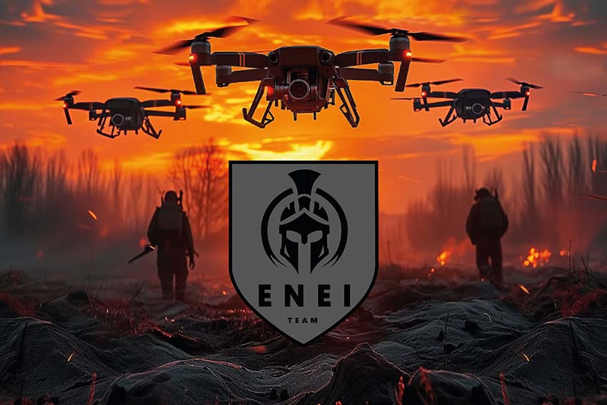 Прапор роти БПЛА підрозділу спеціальних операцій «Еней» ЗСУ дрони