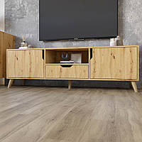 Тумба під телевізор М-ЗОН Борн 1600 Дуб Артізан (160х40х50,4)