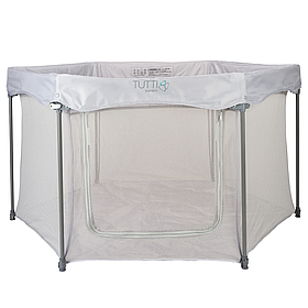 Манеж дитячий Tutti Bambini Hexa, grey