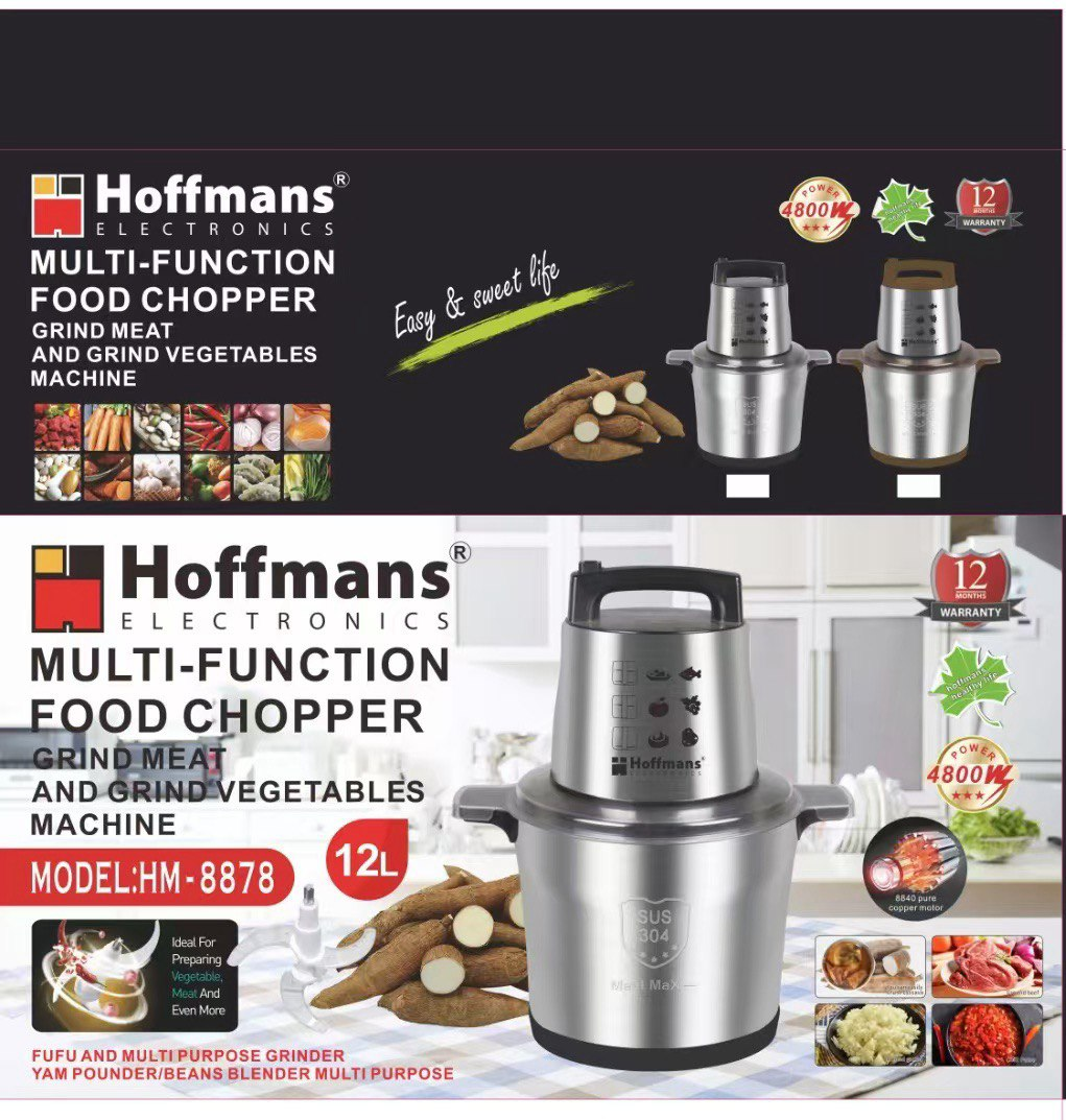 Кухонний подрібнювач Hoffmans HM-8878 12L 4800W