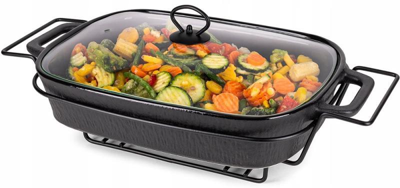 Марміт Kamille Golden Heat керамічна форма 2.5 л із підставкою та підігрівом