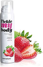 Масажна піна Love To Love TICKLE MY BODY Strawberry (150 мл) зволожувальна