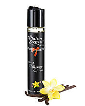Масажна олія Plaisirs Secrets Vanilla (59 мл) з афродизіаками, їстівне, подарункове паковання