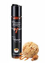 Масажна олія Plaisirs Secrets Creme Brulee (59 мл) з афродизіаками їстівне, подарункове паковання