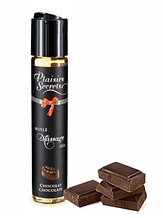 Масажна олія Plaisirs Secrets Chocolate (59 мл) з афродизіаками, їстівне, подарункове паковання
