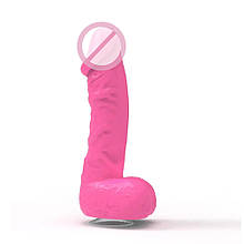 Крафтове мило-член із присоскою Pure Bliss BIG Pink, натуральне