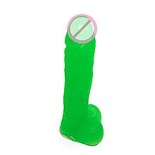 Крафтове мило-член із присоскою Чистий Кайф Green size L, натуральне