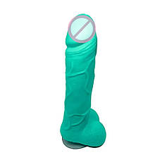 Крафтове мило-член із присоскою Чистий Кайф Turquoise size L, натуральне