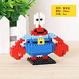 Міні Конструктор містер Красті Крабс на 209 деталей (7.5х7.5) Спанч Боб квадратні штани., фото 2