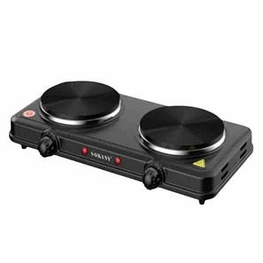 Електроплита кухонна дискова Sokany SK-5107 2000 Вт двухконфоркова електроплита, фото 1