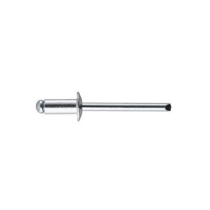 Заклепка алюмінієва 4.8*10.0 мм, 50 од. INTERTOOL RT-4810, фото 3